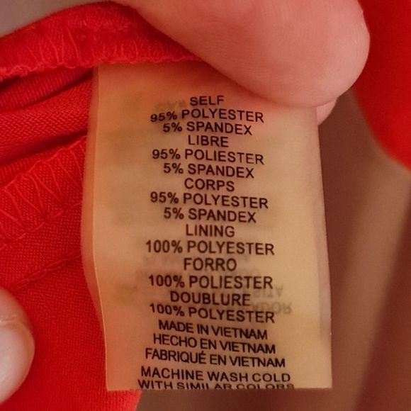 Vince Camuto Maxi Dress Orange & Beige Size 14 Elastic Waist Casual /Formal NWOT - Picture 14 of 17